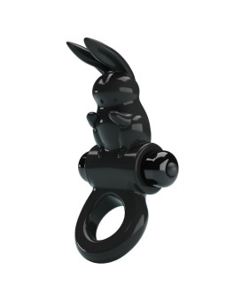 PRETTY LOVE - EXCITING RING ANILLO VIBRADOR RABBIT 10 VIBRACIONES NEGRO