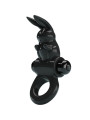 PRETTY LOVE - EXCITING RING ANILLO VIBRADOR RABBIT 10 VIBRACIONES NEGRO