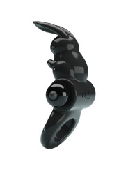 PRETTY LOVE - EXCITING RING ANILLO VIBRADOR RABBIT 10 VIBRACIONES NEGRO