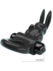 PRETTY LOVE - EXCITING RING ANILLO VIBRADOR RABBIT 10 VIBRACIONES NEGRO