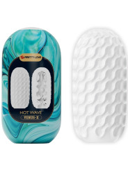 PRETTY LOVE - HOT WAVE MASTURBADOR MASCULINO SILICONA BLANCO