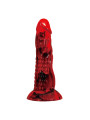 POWER MONSTERS - MINOTAUR DILDO FANTASÍA CON VENTOSA 21 CM Ø 5 CM ROJO Y NEGRO