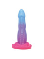 POWER MONSTERS - VOID PYTHON DILDO FANTASÍA CON VENTOSA 20,5 CM Ø 5,2 CM AZUL, LILA Y ROSA