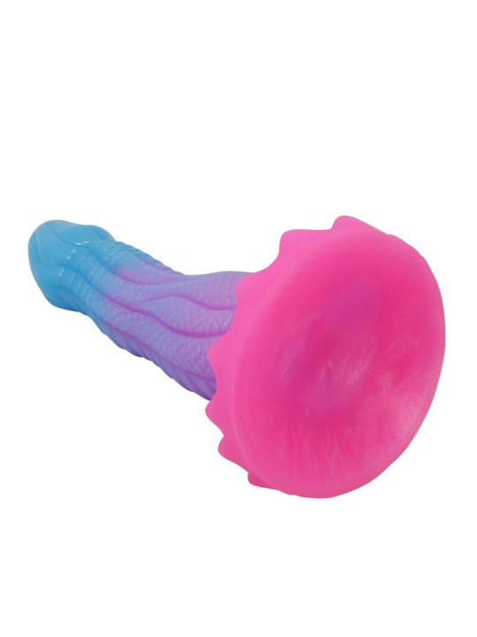 POWER MONSTERS - VOID PYTHON DILDO FANTASÍA CON VENTOSA 20,5 CM Ø 5,2 CM AZUL, LILA Y ROSA