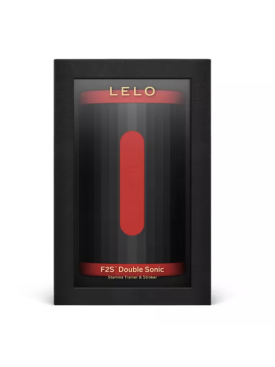 LELO - F2S DOUBLE SONIC MASTURBADOR MASCULINO CON DOBLE ESTIMULACIÓN SÓNICA ROJO