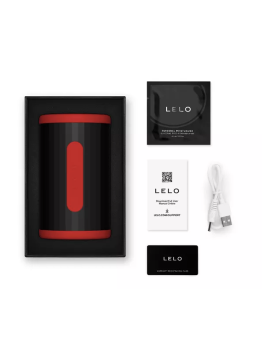 LELO - F2S DOUBLE SONIC MASTURBADOR MASCULINO CON DOBLE ESTIMULACIÓN SÓNICA ROJO
