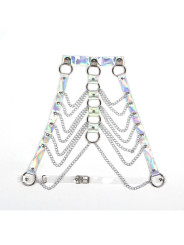 SUBBLIME - 953737 ARNÉS DE PECHO CON ANILLOS Y CADENAS PLATA TALLA ÚNICA