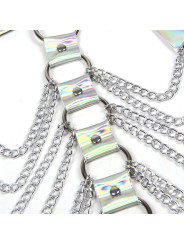 SUBBLIME - 953737 ARNÉS DE PECHO CON ANILLOS Y CADENAS PLATA TALLA ÚNICA