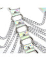 SUBBLIME - 953737 ARNÉS DE PECHO CON ANILLOS Y CADENAS PLATA TALLA ÚNICA