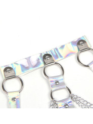 SUBBLIME - 953737 ARNÉS DE PECHO CON ANILLOS Y CADENAS PLATA TALLA ÚNICA