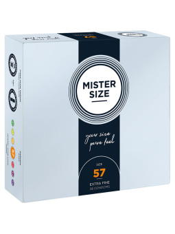 MISTER SIZE - PRESERVATIVOS TALLA L 57 MM (36 UNIDADES)