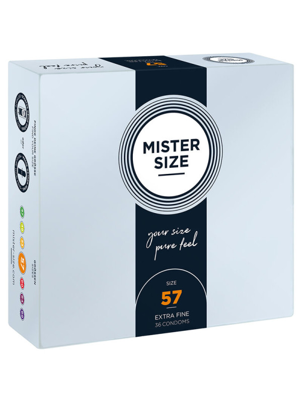 MISTER SIZE - PRESERVATIVOS TALLA L 57 MM (36 UNIDADES)