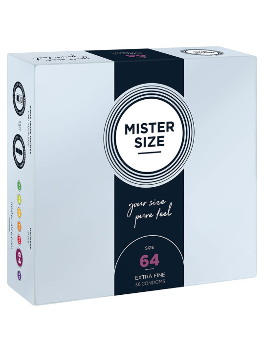 MISTER SIZE - PRESERVATIVOS TALLA XXL 64 MM (36 UNIDADES)