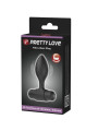 PRETTY LOVE - VIBRA BUTT PLUG ANAL 10 VIBRACIONES NEGRO