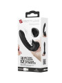 PRETTY LOVE - HOBGOBLIN FUNDA VIBRADORA PARA DEDO 12 VIBRACIONES + ESTIMULADOR CLÍTORIS NEGRO