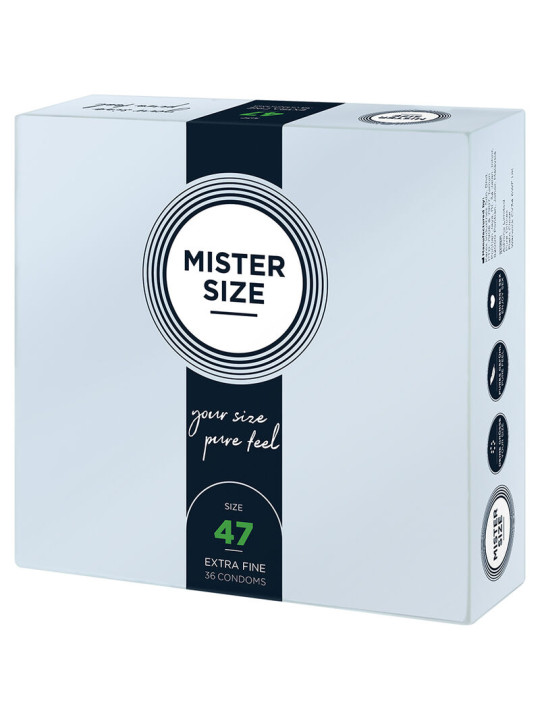 MISTER SIZE - PRESERVATIVOS TALLA XS 47 MM (36 UNIDADES)
