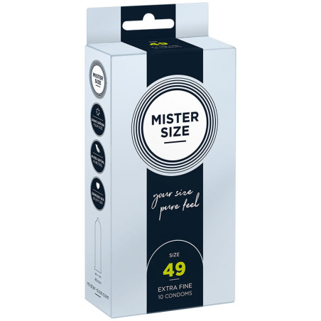 Mister Size 49: preservativos talla S 10 uds