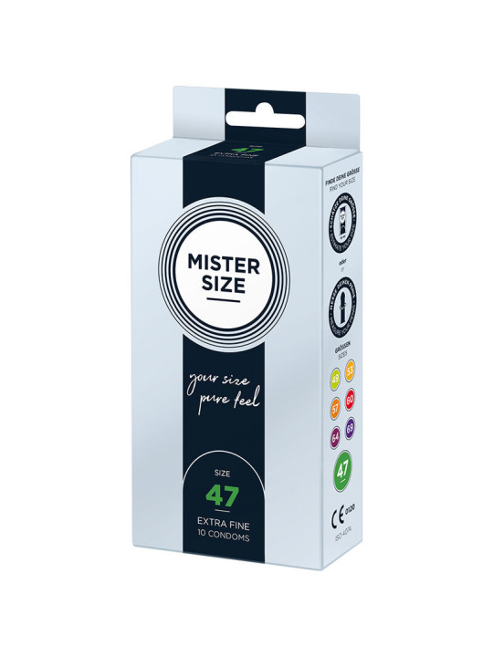 MISTER SIZE - PRESERVATIVOS TALLA XS 47 MM (10 UNIDADES)