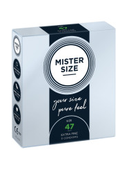 MISTER SIZE - PRESERVATIVOS TALLA XS 47 MM (3 UNIDADES)