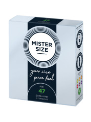 MISTER SIZE - PRESERVATIVOS TALLA XS 47 MM (3 UNIDADES)