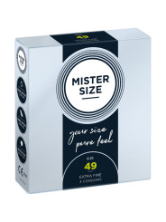 MISTER SIZE - PRESERVATIVOS TALLA S 49 MM (3 UNIDADES)