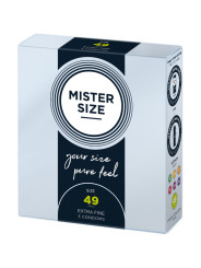 MISTER SIZE - PRESERVATIVOS TALLA S 49 MM (3 UNIDADES)