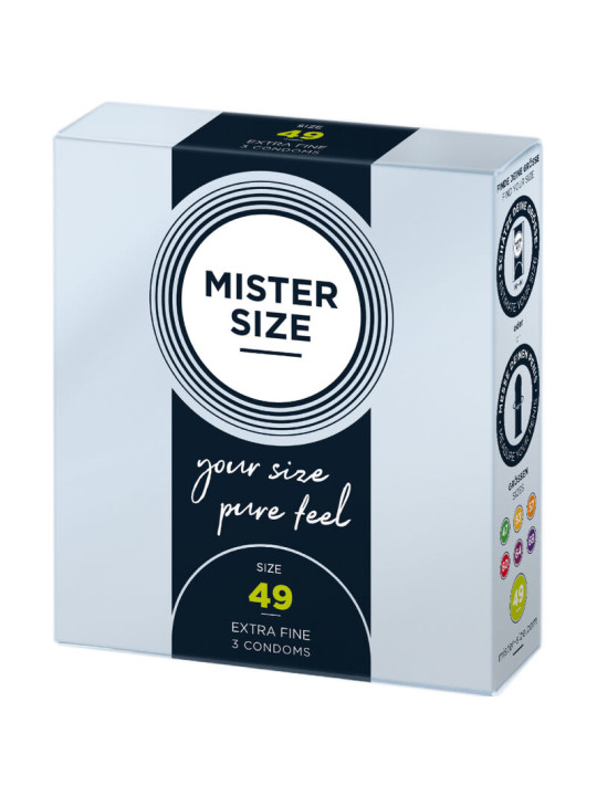 MISTER SIZE - PRESERVATIVOS TALLA S 49 MM (3 UNIDADES)