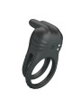 PRETTY LOVE - SINI ANILLO PARA PENE VIBRADOR RECARGABLE 10 FUNCIONES NEGRO
