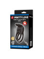 PRETTY LOVE - SINI ANILLO PARA PENE VIBRADOR RECARGABLE 10 FUNCIONES NEGRO