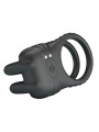 PRETTY LOVE - SINI ANILLO PARA PENE VIBRADOR RECARGABLE 10 FUNCIONES NEGRO