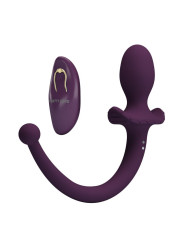 PRETTY LOVE - LIOEA PLUG ANAL CON COLA VIBRADOR 12 FUNCIONES COLOR MORADO CONTROL REMOTO