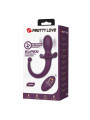 PRETTY LOVE - LIOEA PLUG ANAL CON COLA VIBRADOR 12 FUNCIONES COLOR MORADO CONTROL REMOTO