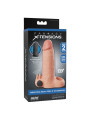 FANTASY X-TENSIONS - FUNDA EXTENSORA VIBRATORIA REAL FEEL 5 CM COLOR BEIGE