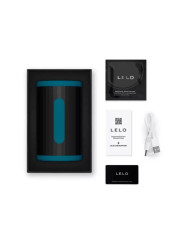 LELO - F2S DOUBLE SONIC MASTURBADOR MASCULINO CON DOBLE ESTIMULACIÓN SÓNICA VERDE AZULADO