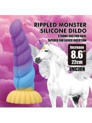 POWER MONSTERS - UNICORN DILDO TRICOLOR 22 CM Ø 5 CM