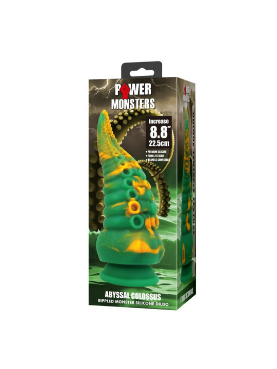 POWER MONSTERS - ABYSSAL COLOSSUS DILDO BICOLOR 22,5 CM Ø 6 CM