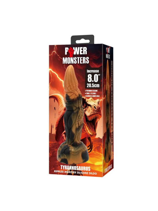 POWER MONSTERS - TYRANNOSAURUS DILDO BICOLOR 20,5 CM Ø 5 CM