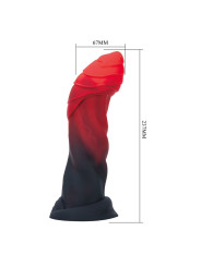 POWER MONSTERS - INFERNAL GOLIATH DILDO BICOLOR 25 CM Ø 6 CM