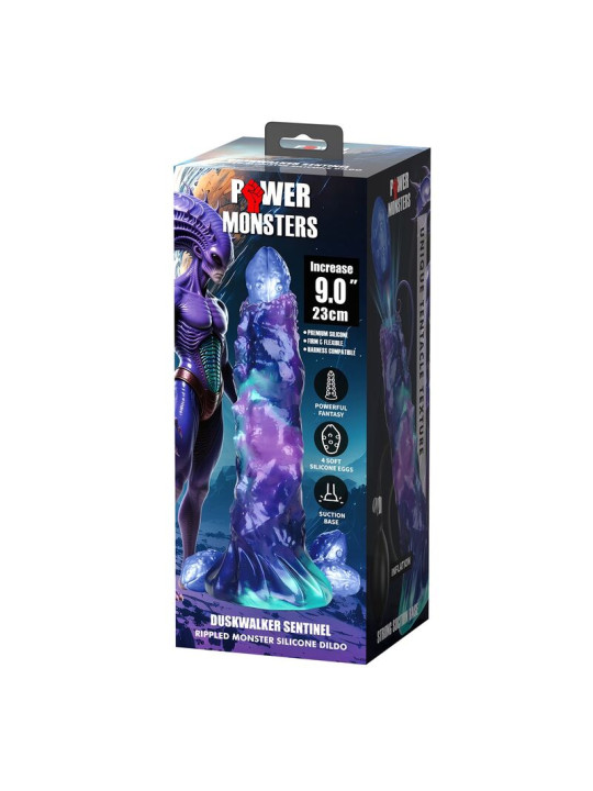 POWER MONSTERS - DUSKWALKER SENTINEL DILDO HINCHABLE FANTASÍA TRICOLOR 23 CM Ø 5 CM