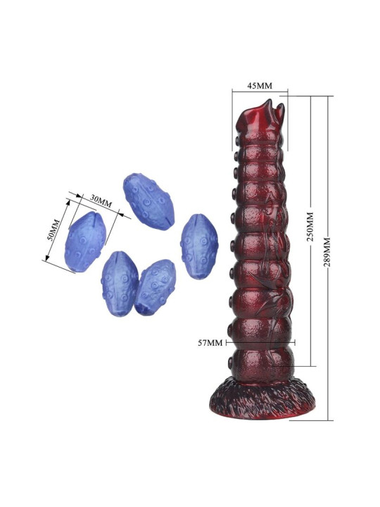 POWER MONSTERS - VOIDCLAW BRUTE DILDO HINCHABLE FANTASÍA BICOLOR 29 CM Ø 5,7 CM