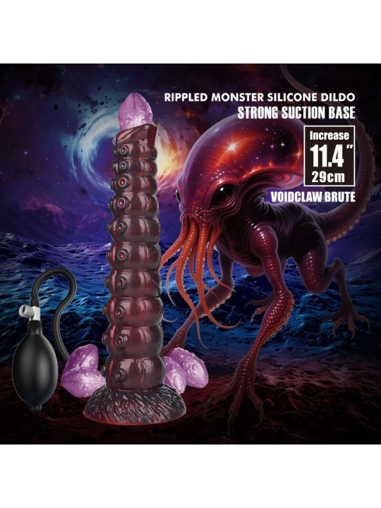 POWER MONSTERS - VOIDCLAW BRUTE DILDO HINCHABLE FANTASÍA BICOLOR 29 CM Ø 5,7 CM