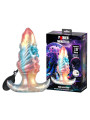 POWER MONSTERS - EBON LEVIATHAN PLUG ANAL HINCHABLE FANTASÍA TRICOLOR 18 CM