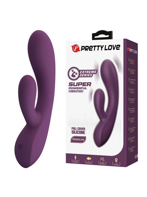 PRETTY LOVE - ROSOLYN VIBRADOR RABBIT RECARGABLE 10 FUNCIONES