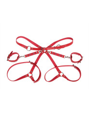 SUBBLIME - 953706 ESPOSAS CON CINTURÓN BONDAGE ROJO TALLA ÚNICA