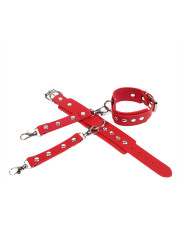 SUBBLIME - 953706 ESPOSAS CON CINTURÓN BONDAGE ROJO TALLA ÚNICA