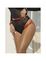 SUBBLIME - 953706 ESPOSAS CON CINTURÓN BONDAGE ROJO TALLA ÚNICA