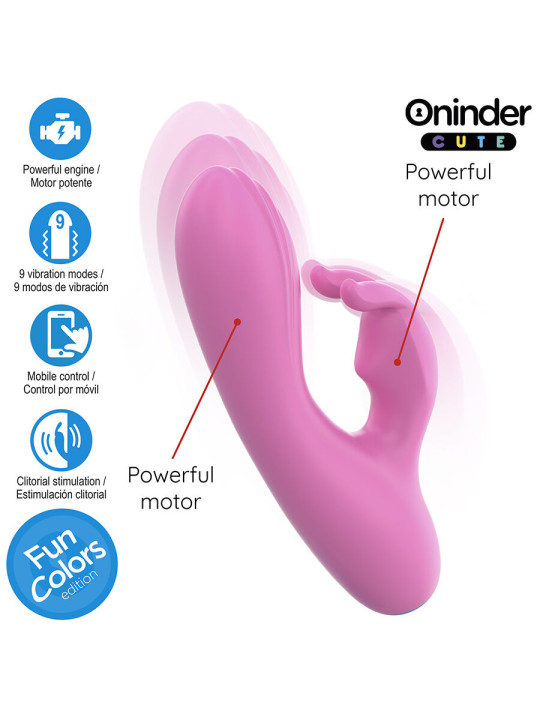 ONINDER CUTE - LOVE BUNNY VIBRADOR PUNTO G Y CLITORIS - APP MUNDIAL GRATUITA