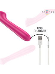INTENSE - PATY VIBRADOR 19 CM FLEXIBLE 10 VIBRACIONES MODELO 2 ROSA