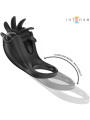 INTENSE - MABEL ANILLO VIBRADOR 10 VIBRACIONES CON ESTIMULADOR DE CLÍTORIS NEGRO