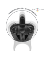 INTENSE - MABEL ANILLO VIBRADOR 10 VIBRACIONES CON ESTIMULADOR DE CLÍTORIS NEGRO